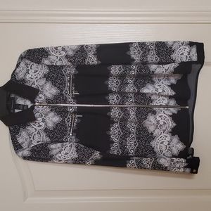 INC Women's XS long sleeved western style top